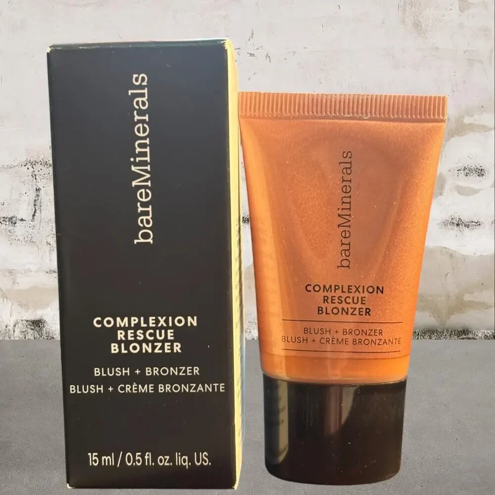 BareMinerals Complexion Rescue Bonzer Liquid Blush + Bronzer in Kiss of Pink NIB